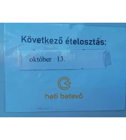 Blog 34: Ételoszás a Heti Betevővel