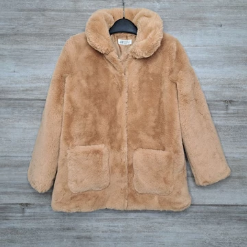 H&amp;amp;M lányka barna elegáns szőrmekabát 140/9-10 év