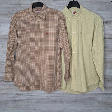 Tommy Hilfiger és Lee Cooper hosszú ujjú férfi ingek 2 db-os szett