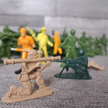 Régió retro műanyag katonák csomagban