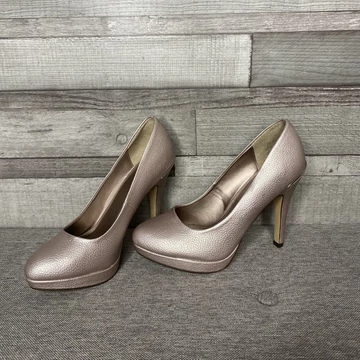 OMG rosegold magassarkú női alkalmi cipő 37