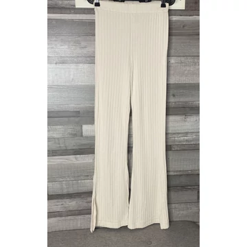 H&amp;amp;M törtfehér bordázott trapéznadrág S