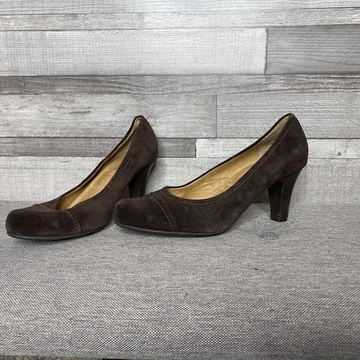 Salamander barna bőr magassarkú 40