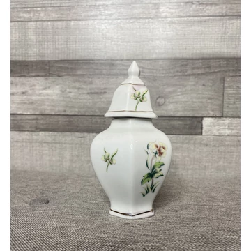 Hollóházi virágos porcelán