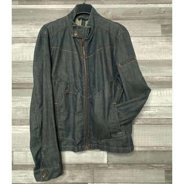 Retro Jeans cipzáras férfi farmerdzseki XL