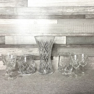 Kristály szett 7 db-s