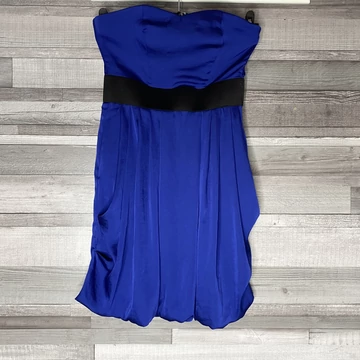 H&amp;amp;M királykék pántnélküli alkalmi ruha 34