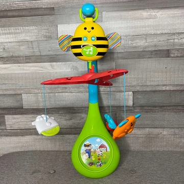 Zenélő kisállatos kiságy forgó