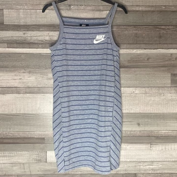 Nike csíkos spagettipántos zsebes tunika M
