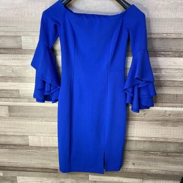 BodyFlirt királykék elegáns ruha 36-38