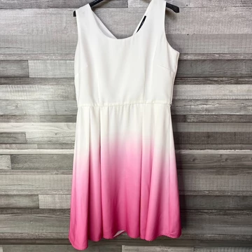 Top Secret fehér-pink átmenetes alkalmi ruha 42