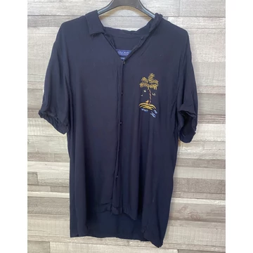 Zara Man vékony sötétkék ing M