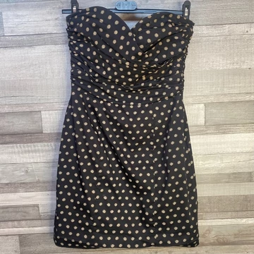 H&amp;M pöttyös pántnélküli ruha 38