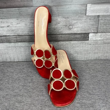 Brenda Zaro piros magassarkú papucs 38 Brenda Zaro piros magassarkú papucs 38