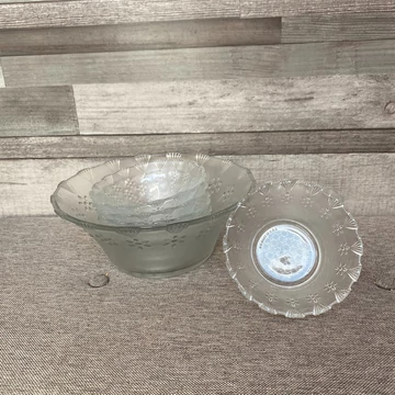 Üveg kompótos készlet