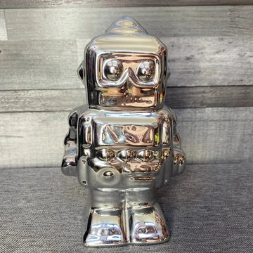 Ezüst színű robot persely Ezüst színű robot persely