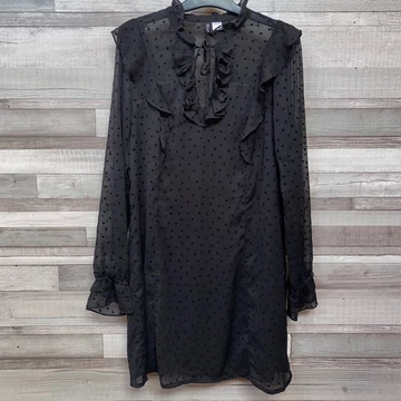 H&amp;amp;M Divided fekete szivecskés ruha 36