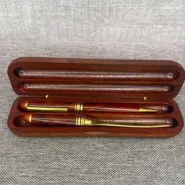 Rózsafa írószett díszdobozban