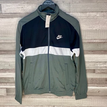 Nike szürke-fekete cipzáras férfi szabadidő felső M