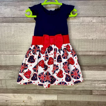 George kék-piros kislány ruha 1-1,5 évesre