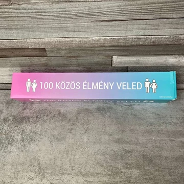100 Közös Élmény Veled kaparós plakát pároknak