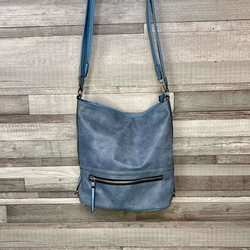 Kék duplapántos táska