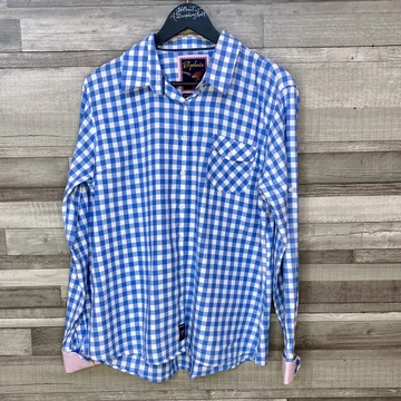 Rydale Hanah Shirt kockás női pamut ing UK 20