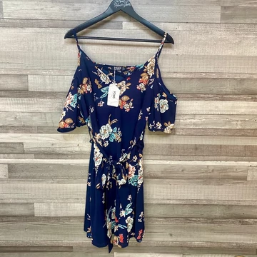 Yoins sötétkék virágos nyári ruha XL