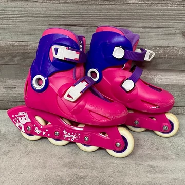 Oxelo Play 3 pink állítható gyerek görkorcsolya 28-30