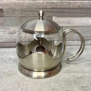 STOHA design üveg Pyrex teáskanna teafű-tartóval