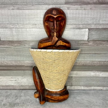 Afrikai fa lámpatartó dísz