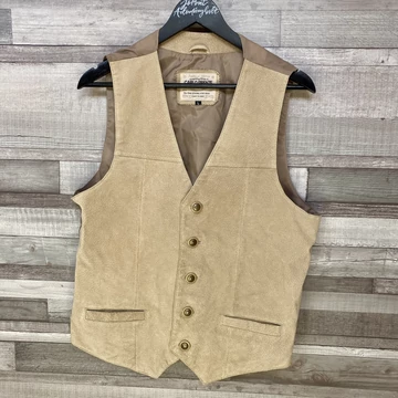 Carlo Firenze tradicionális bőr mellény L