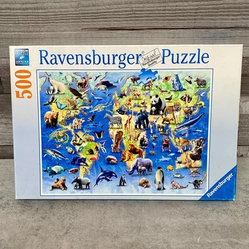 Ravensburger: Endangered animals puzzle 500 db-s kirakó