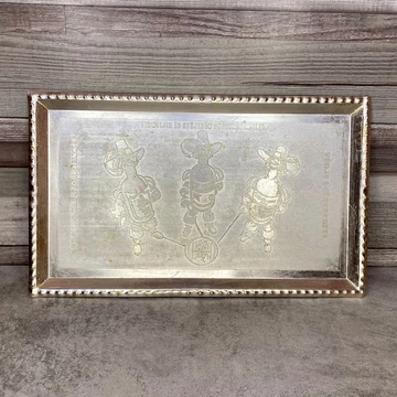 Retro Herbária fém tálca