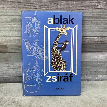 Ablak Zsiráf gyerek lexikon kék 1985-ös kiadás