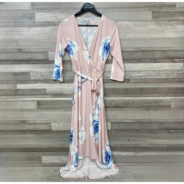 Bodyflirt rózsaszín kék virágos midi ruha 36-38