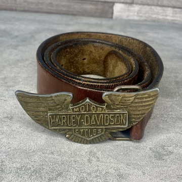 Vintage Harley Davidson Motor Cycles bőr öv