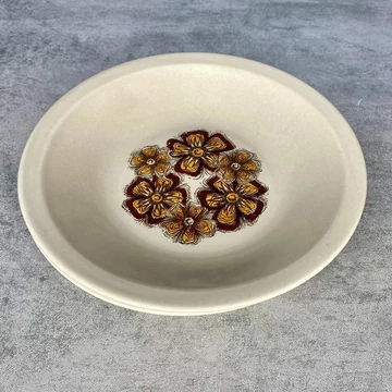 GDR virágmintás mélytányér 2 db-s szett