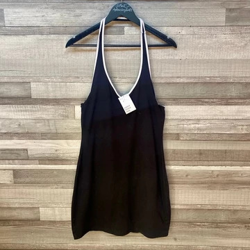 Divided fekete nyakpántos nyári ruha L