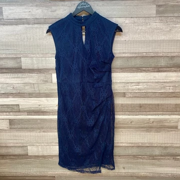 Orsay sötétkék csipkés alkalmi ruha 38