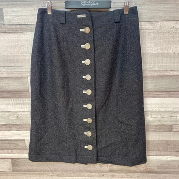 Vintage Country Line szürke gyapjú szoknya 42