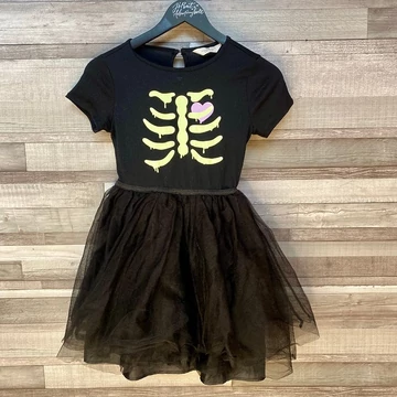 H&amp;M fekete tüllös ruha 134