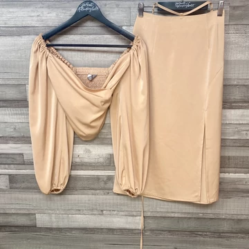 Lichi barack színű alkalmi szett XS