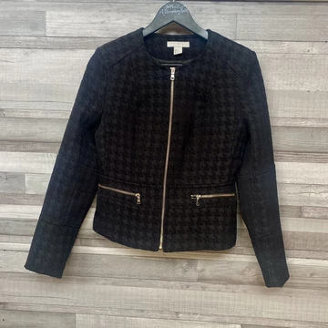 H&M fekete divatos cipzáras blézer 38 H&M fekete divatos cipzáras blézer 38