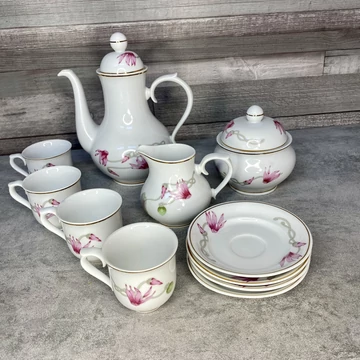 Hollóháza Hungary, Hollóházi porcelán kávés készlet