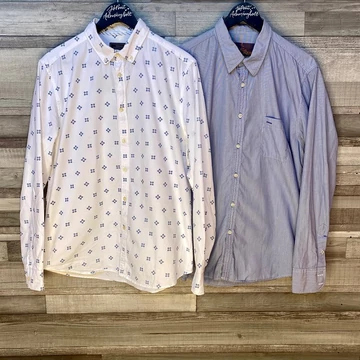 Springfield kék-fehér férfi ing szett L