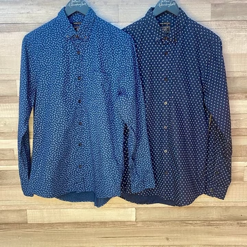 F&amp;amp;F sötétkék férfi ing szett S