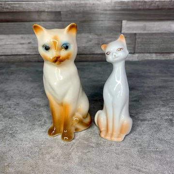 Retro porcelán cica szett