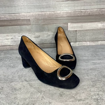 Kazar fekete elegáns magassarkú bőr cipő 38,5 Kazar fekete elegáns magassarkú bőr cipő 38,5