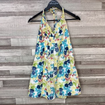 Abercrombie&amp;Fitch virágos nyakbakötős ruha L